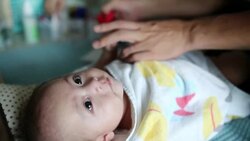 Snot Removal. Stock Footage