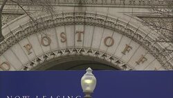 Trump International Hotel with banners outside News Clip