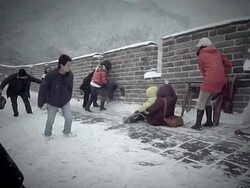 CLEAN:Great Wall in fresh coat of snow News Clip