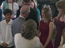 Prince Charles Visits RSC News Clip