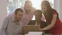 New Business Strategy on a Digital Tablet Stock Footage