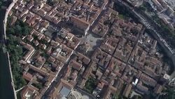 Cittadella  - Aerial View - Veneto, Padua, Cittadella, Italy Stock Footage