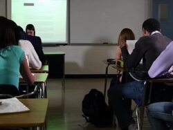 Rebellious Students Throw Paper Airplanes Stock Footage