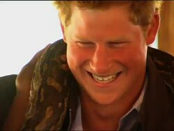 UK princes come face to face with python at nature reserve News Clip