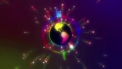 Fiber optic cables around world Stock Footage