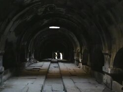 Selim Caravanserai, interior view of the building Stock Footage