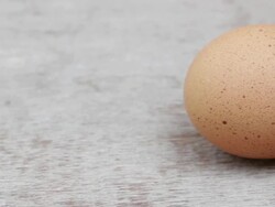 egg moving with dolly slider Stock Footage