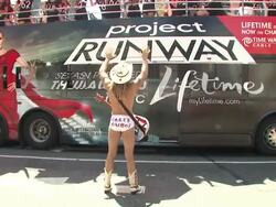 Tim Gunn Celebrates Project Runway's New Home on Lifetime Television Stock Footage