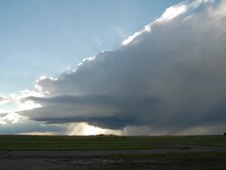 Rotating Supercell Thunderstorm- Timelapse Sequence Stock Footage