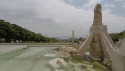 Edward VII Park in Lisbon Stock Footage