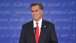 Obama and Romney clash over economy in first TV debate News Clip