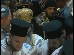 Holy fire ceremony during celebrations of Orthodox Easter Instructional Video