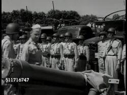 US Officer inspecting Iranian troops Instructional Video