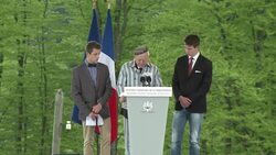 CLEAN : Hollande visits Alsace concentration camp News Clip