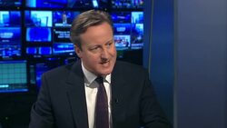 David Cameron interview on majority government News Clip