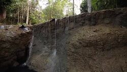 Water fall, Crane shot Stock Footage