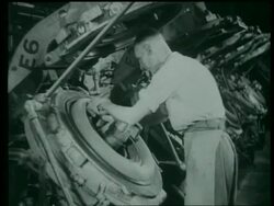 Pneumatic tyre manufacture England, UK 1939 Stock Footage