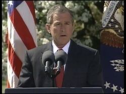 Bush announces signing of Stockholm Convention on Persistent Organic Pollutants News Clip