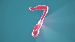 liquid count down Stock Footage