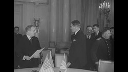 Declaration of the Four Nations is signed at Moscow Conference of 1943 News Clip