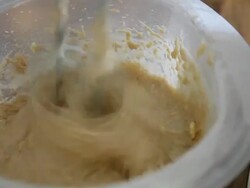 Mixing dough in blender Stock Footage
