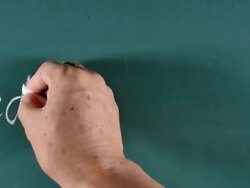 Handwriting on blackboard Stock Footage