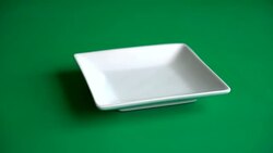 empty plate Stock Footage
