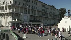 Hundreds of tourists stepped foot on Alcatraz Island for the first time in more than two weeks after the federal government reopened national parks closed by the shutdown.  (Oct. 17) News Clip