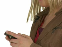 HD: Sending A Text Message Stock Footage