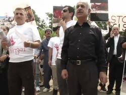 Anti ISIS Protest Stock Footage