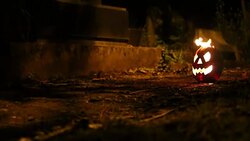 Halloween pumpkin, jack o lantern Stock Footage