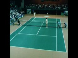 UPITN LIB 25/5/80 TENNIS TOURNAMENT MCENROE AMAYA, AND NAVRATILOVA SHRIVER News Clip