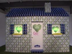ATMOSPHERE: paint cans at Stacy Keibler Launches Valspar Love Your Color Guarantee Project in New York, NY, on 10/24/12 (Getty Images Entertainment Video) Stock Footage