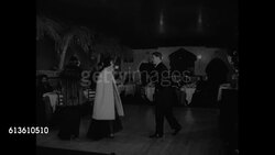 1937 fashion show of fur coats News Clip