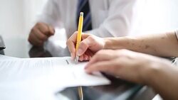 Signing Contract Stock Footage