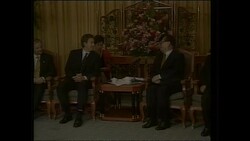 Tony Blair with Jiang Zemin at Hong Kong handover News Clip