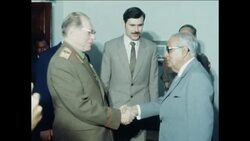 GS 24 03 82 SOVIET DEFENCE MINISTER ARRIVES IN INDIA News Clip
