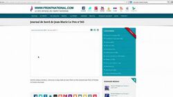 CLEAN : French National Front throws out founders blog News Clip