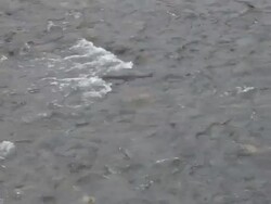 MS water flowing over rocks / Xam Neua, Laos Stock Footage