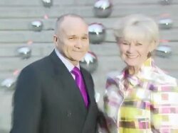 Ray Kelly and Veronica Kelly at the 9th Annual Tribeca Film Festival - Vanity Fair Party at New York NY. (Footage by WireImage Video/GettyImages) Stock Footage