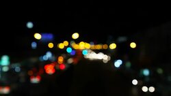 Bokeh Light of Traffic Stock Footage