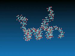 Animation of rotating Glycogen molecule Stock Footage
