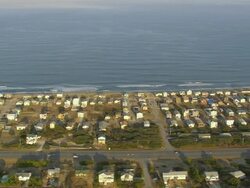 WS AERIAL View of Kitty Hawk / North Carolina, United States Stock Footage