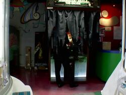 WS View of man playing video game / Tokyo, Japan Stock Footage