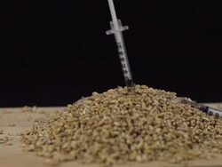 HD SUPER SLOW-MO: Syringes For Genetically Modifying Stock Footage