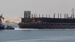 New Suez canal channel and signs News Clip