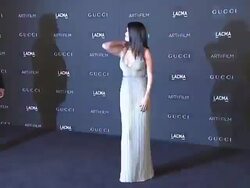 Selena Gomez at 2014 LACMA Art+Film Gala Honoring Barbara Kruger And Quentin Tarantino Presented By Gucci Stock Footage