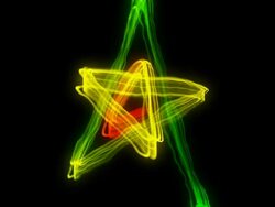 Star_Ribbon_HD1080 Stock Footage