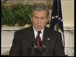 EDIT Bush speaks on Powell's Security Coucil presentation News Clip
