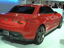 Chevrolet Code 130R concept car montage Stock Footage